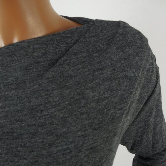 RACHEL ROY Top L NWT $69 Gray Knit Shirt Stretch - Picture 3 of 10